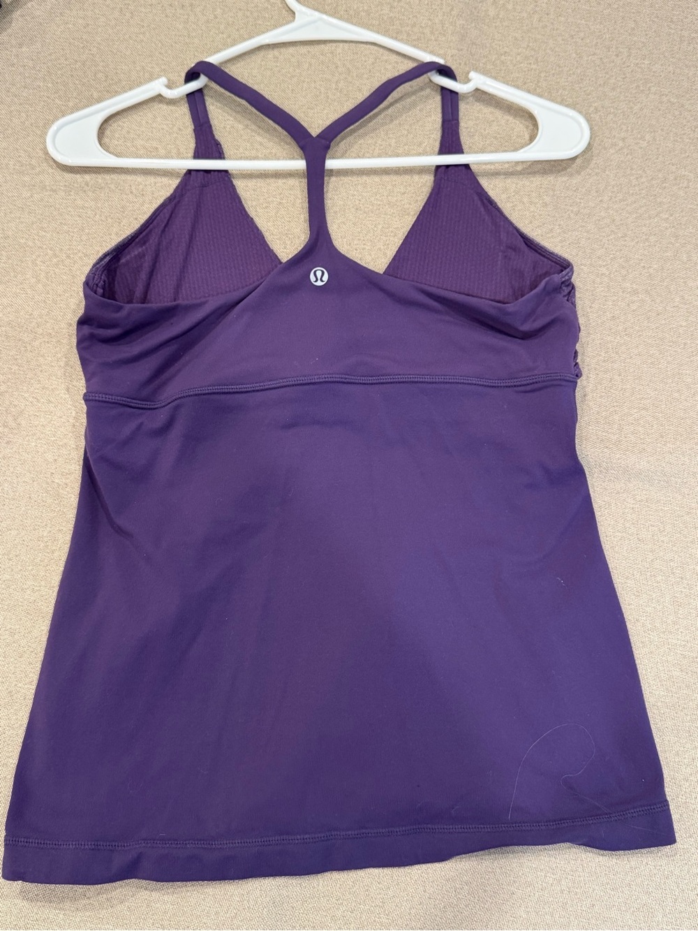 Lululemon Deep Purple Ruched Tank Top - Picture 2 of 3